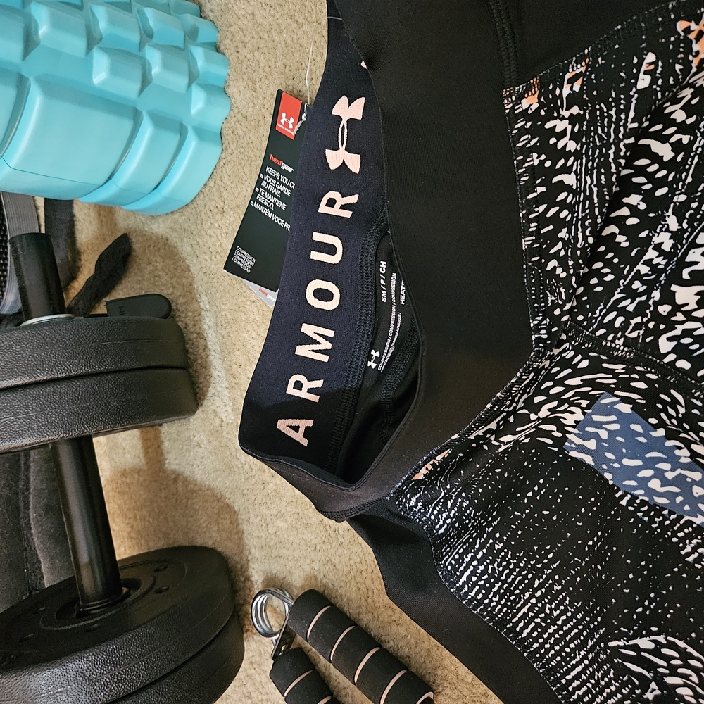 Under Armour Black and White Workout Pants